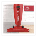 SimpliStick Bagless Stick Vacuum, 9" Cleaning Path, Red