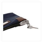 Key Lock Deposit Bag with 2 Keys, Vinyl, 1.2 x 11.2 x 8.7, Navy Blue