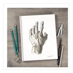 Take Me Along Sketch Book, 50 lb Tissue Paper Stock, Black/Silver Cover, (100) 11 x 8.5 Sheets