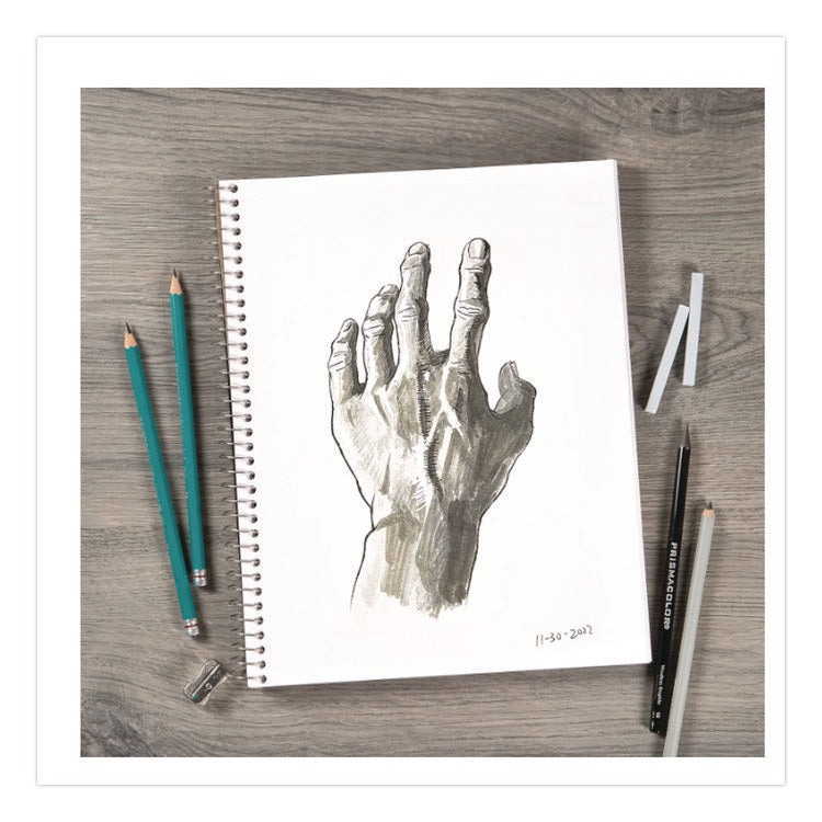 Take Me Along Sketch Book, 50 lb Tissue Paper Stock, Black/Silver Cover, (100) 11 x 8.5 Sheets