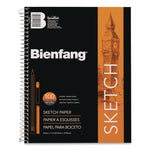 Take Me Along Sketch Book, 50 lb Tissue Paper Stock, Black/Silver Cover, (100) 11 x 8.5 Sheets