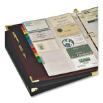 Poly Business Card Refill Pages, Clear, 20 Cards/Sheet, 10 Sheets/Pack