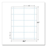 Printable Microperforated Business Cards, Copier/inkjet/laser/offset, 2 X 3.5, White, 2,500 Cards, 10/sheet, 250 Sheets/pack