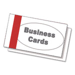 Printable Microperf Business Cards, Copier/inkjet/laser/offset, 2 X 3.5, White, Bristol, 1,000 Cards, 10/sheet, 100 Sheets/pk