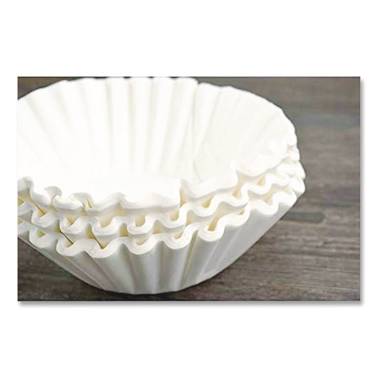 Flat Bottom Coffee Filters, 12 Cup Size, 250/pack