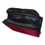King Size Mighty Zip Tab Binder, 3 Rings, 4" Capacity, 11 X 8.5, Red