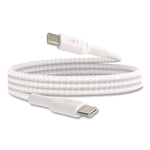 BOOST CHARGE Braided USB-C to USB-C Cable, 3.3 ft, White