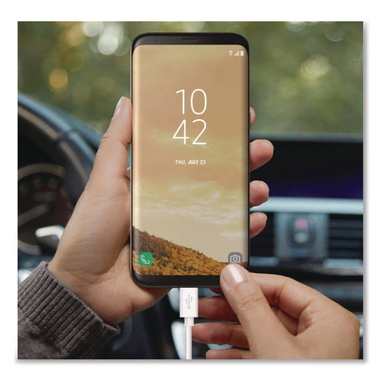 MIXIT Micro USB ChargeSync Cable, 4 ft, White