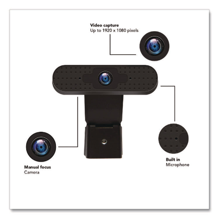 Otm Basics Webcam, 1920 Pixels X 1080 Pixels, 2 Mpixels, Black