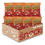 Crunchy Cheese Flavored Snacks, Flamin' Hot, 2 Oz Bag, 64/carton