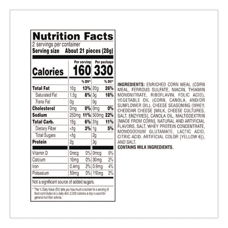 Crunchy Cheese Flavored Snacks, Flamin' Hot, 2 Oz Bag, 64/carton