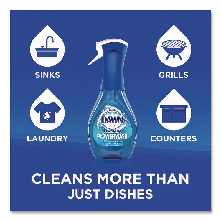 Platinum Powerwash Dish Spray, Fresh Scent, 16 Oz Spray Bottle
