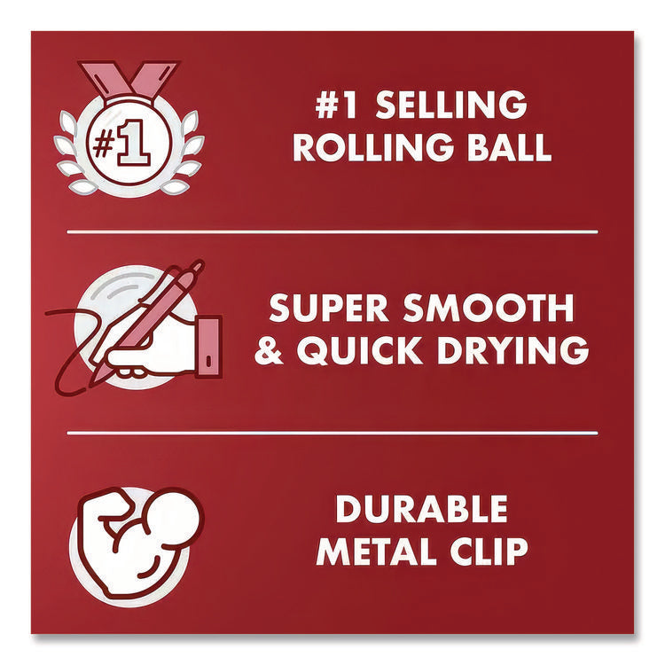 Precise Grip Rollerball Pen, Stick, Extra-Fine 0.5 mm, Assorted Ink and Barrel Colors, 7/Pack