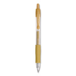 G2 Metallics Gel Pen, Retractable, Fine 0.7 mm, Assorted Metallic Ink and Barrel Colors, 5/Pack