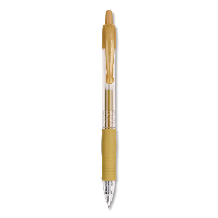 G2 Metallics Gel Pen, Retractable, Fine 0.7 mm, Assorted Metallic Ink and Barrel Colors, 5/Pack