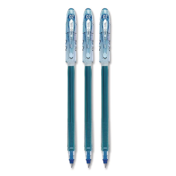 Neo-Gel Gel Pen, Stick, Fine 0.7 mm, Blue Ink, Translucent Blue Barrel, 48/Pack