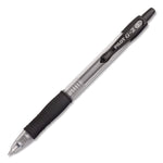 G2 Premium Gel Pen, Retractable, Extra-Fine 0.38 mm, Black Ink, Clear/Black Barrel, 5/Pack