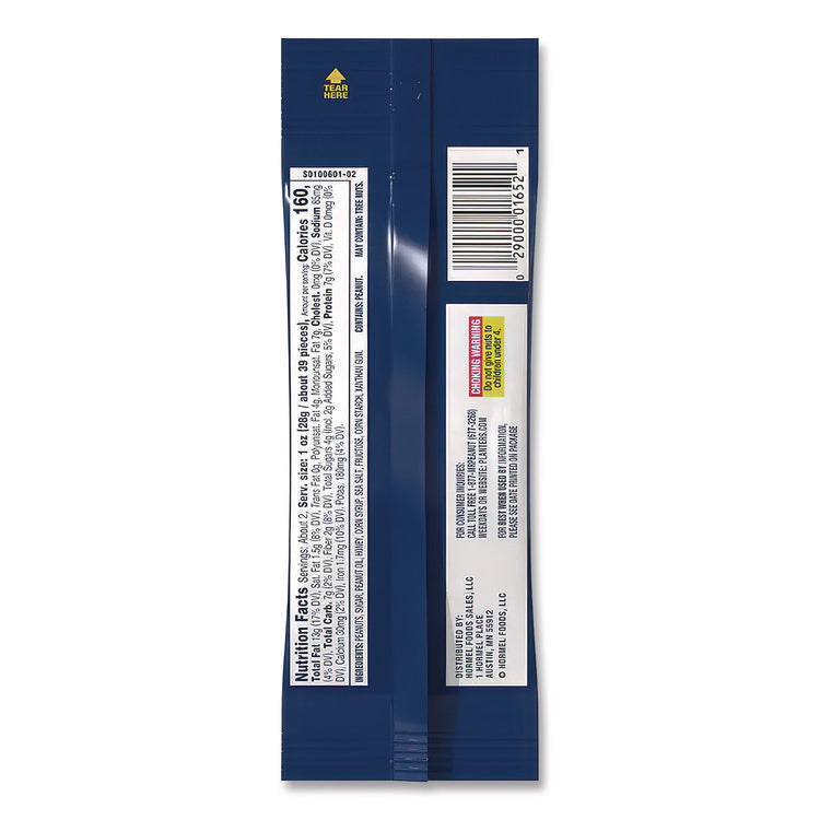 Honey Roasted Peanuts, 2.5 Oz Tube, 15/box