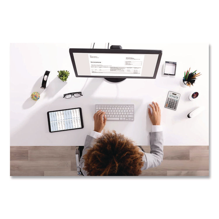 MS80B 8-Digit Battery and Solar Basic Calculator, LCD, Navy Blue