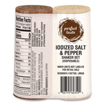 Salt And Pepper Shaker Combo, 4 Oz Salt Dispenser And 1.5 Oz Pepper Dispenser