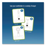 Myid Leather Id Badge Holder, Vertical/horizontal, 2.5 X 4, Silver