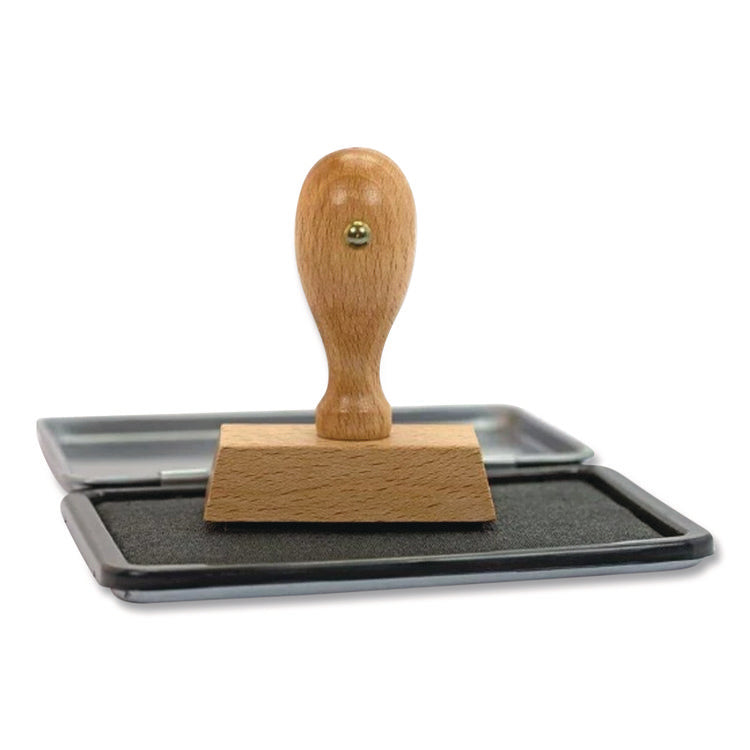 2000 Plus One-Color Felt Stamp Pad, #2, 6.25" X 3.5", Black