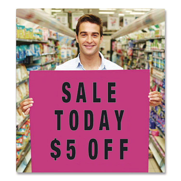 Peel-and-Stick Indoor/Outdoor Letters, Numbers and Symbols, 2" Tall, Black Characters, 133 Pieces