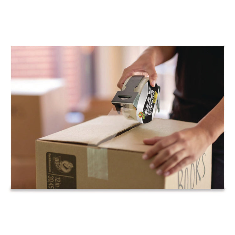 Max Packing Tape, 3" Core, 1.88" x 54.6 yds, Crystal Clear, 4 Rolls/Pack