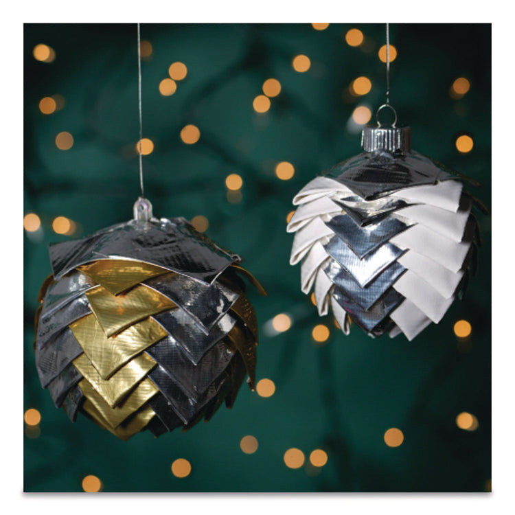 Colored Duct Tape, 3" Core, 1.88" X 10 Yds, Chrome