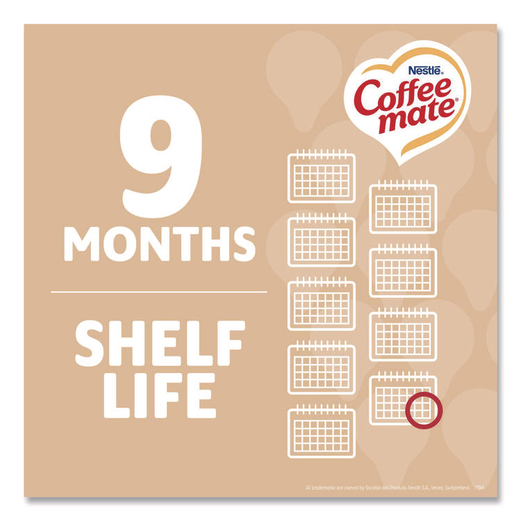 Liquid Coffee Creamer, Original, 0.38 oz Mini Cups, 50/Box, 4 Boxes/Carton