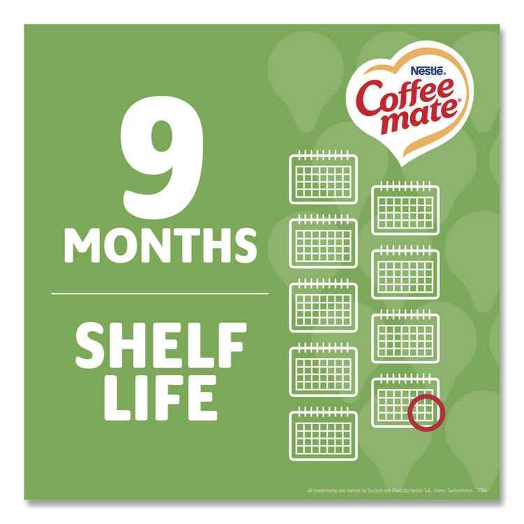 Liquid Coffee Creamer, Irish Cream, 0.38 oz Mini Cups, 50/Box, 4 Boxes/Carton