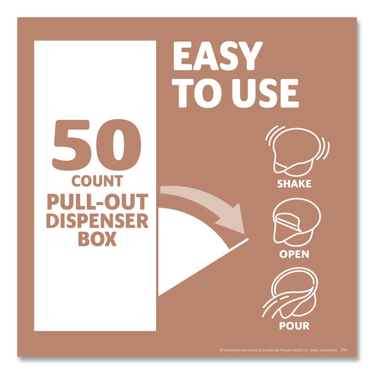 Liquid Coffee Creamer, Cafe Mocha, 0.38 oz Mini Cups, 50/Box, 4 Boxes/Carton