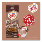 Liquid Coffee Creamer, Cafe Mocha, 0.38 oz Mini Cups, 50/Box, 4 Boxes/Carton