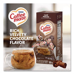 Liquid Coffee Creamer, Cafe Mocha, 0.38 oz Mini Cups, 50/Box, 4 Boxes/Carton