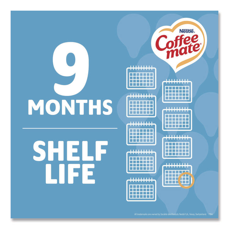 Liquid Coffee Creamer, French Vanilla, 0.38 oz Mini Cups, 50/Box, 4 Boxes/Carton