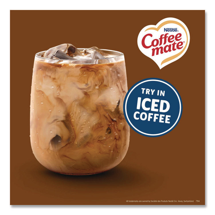 Liquid Coffee Creamer, Snickers, 0.38 oz Mini Cups, 50/Box