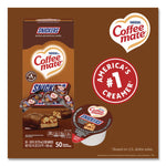 Liquid Coffee Creamer, Snickers, 0.38 oz Mini Cups, 50/Box