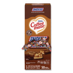 Liquid Coffee Creamer, Snickers, 0.38 oz Mini Cups, 50/Box