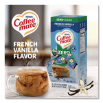 Liquid Coffee Creamer, Zero Sugar French Vanilla, 0.38 oz Mini Cups, 50/Box