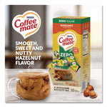 Liquid Coffee Creamer, Zero Sugar Hazelnut, 0.38 oz Mini Cups, 50/Box