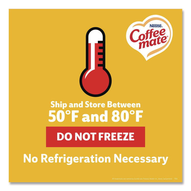 Liquid Coffee Creamer, Zero Sugar Hazelnut, 0.38 oz Mini Cups, 50/Box