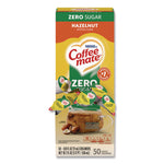 Liquid Coffee Creamer, Zero Sugar Hazelnut, 0.38 oz Mini Cups, 50/Box