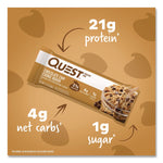Protein Bars, Chocolate Chip Cookie Dough, 2.12 Oz Bar, 12 Bars/box