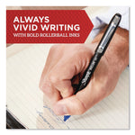 Professional Design Rollerball Pen, Stick, Fine 0.5 mm, Assorted Ink and Barrel Colors, 4/Pack