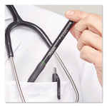 S-GEL HIGH-PERFORMANCE GEL PEN, RETRACTABLE, FINE 0.5 MM, BLACK INK, BLACK BARREL, 4/PACK