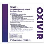Oxivir Five 16 Concentrate Replacement Bottle, 32 oz, White
