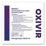 Oxivir TB Disinfectant Wipes Refill, 11 x 12, Unscented, White, 160 Wipes/Refill Pouch, 4 Refill Pouches/Carton