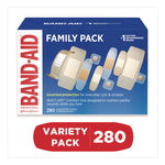 Sheer and Clear Adhesive Bandages, Assorted Sizes, 280/Box