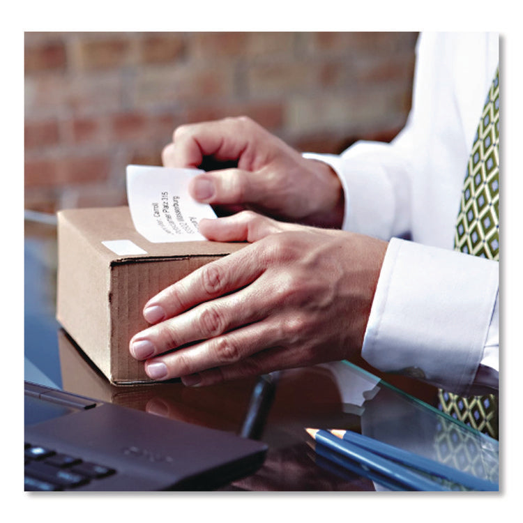 D1 Standard Labels, 0.5" x 23 ft, Black Print on White Tape, 2/Pack