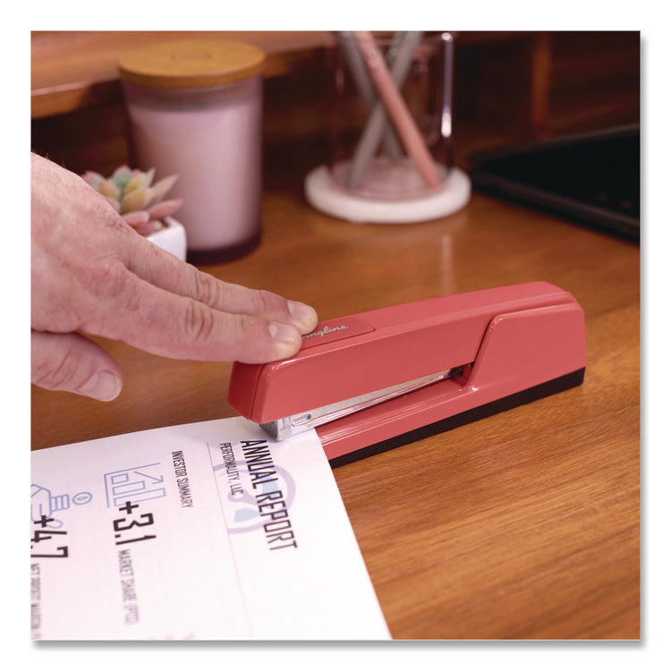 747 Classic Full Strip Stapler, 30-Sheet Capacity, Raspberry